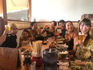 それぞれの休日、会社熱海保養所にて